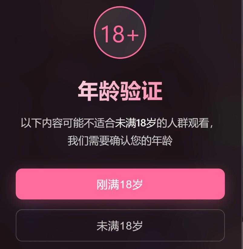 年龄验证恶搞页源码 